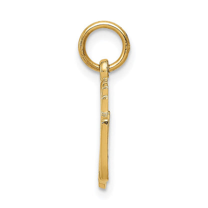 14K Gelbgold 50th Jahrestag Charm