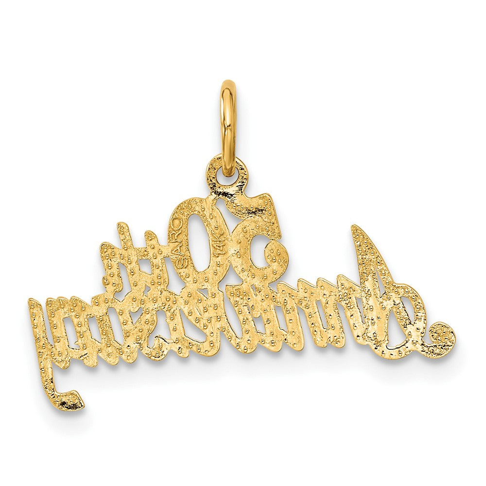 14K Gelbgold 50th Jahrestag Charm