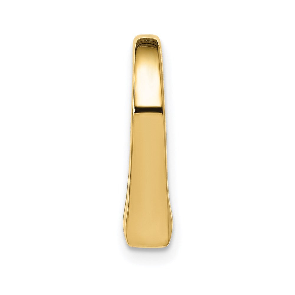 14K Gelbgold Poliert Herz Kette Anhänger