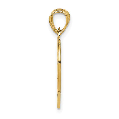 14K Gelbgold Herzanhänger „I LOVE YOU", teilbar und wendbar