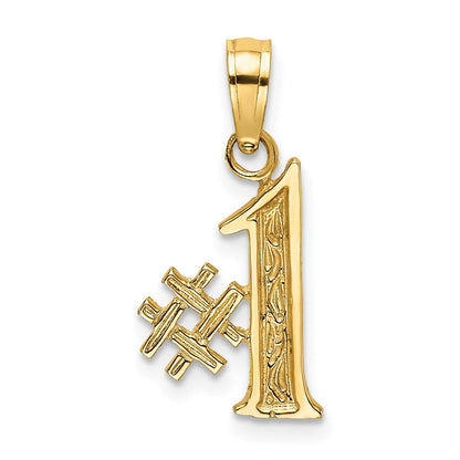 14K Gelbgold #1 Charm