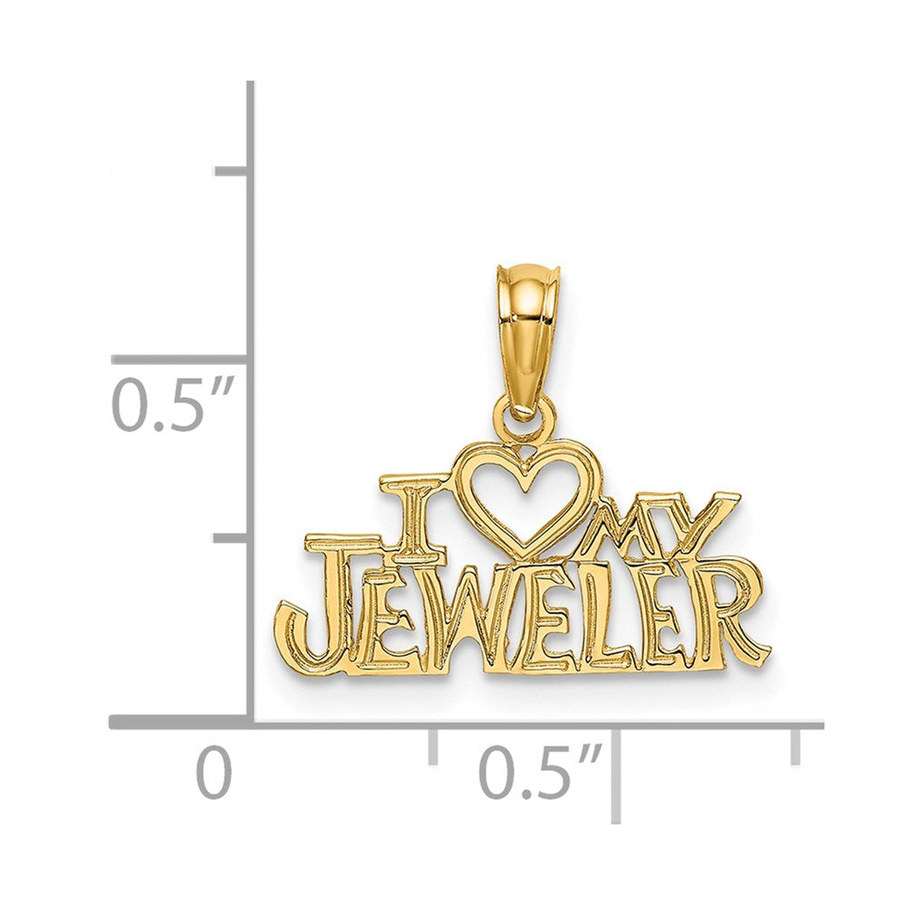 14K Gelbgold I Herz My Jeweler Charm