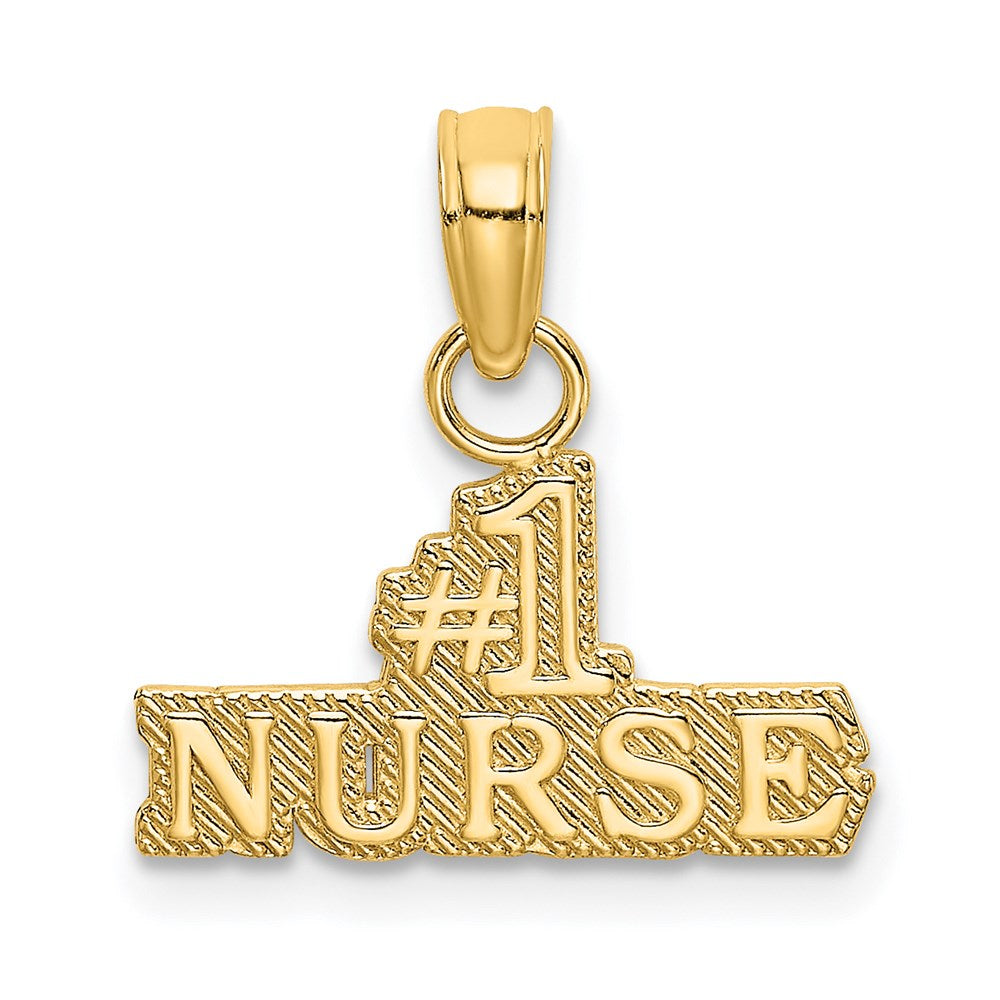 14K Gelbgold #1 Krankenschwester Charm