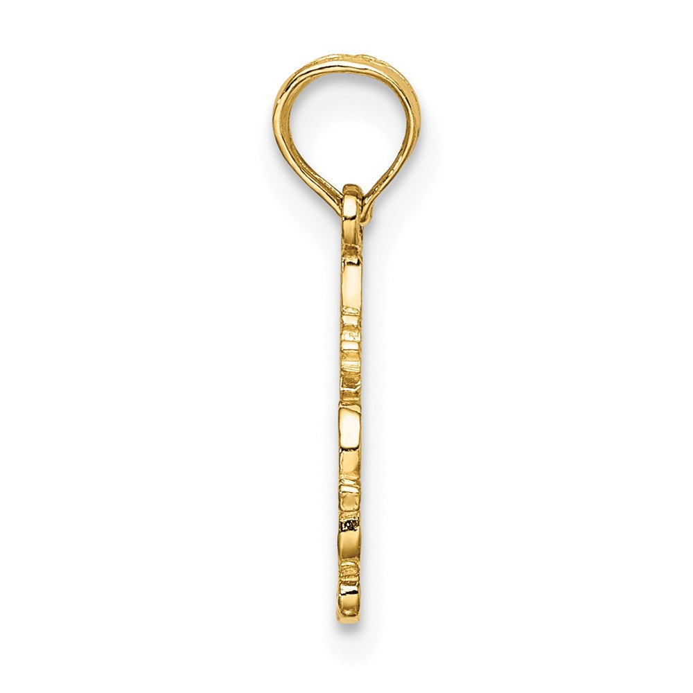 14K Gelbgold #1 Stylist Charm