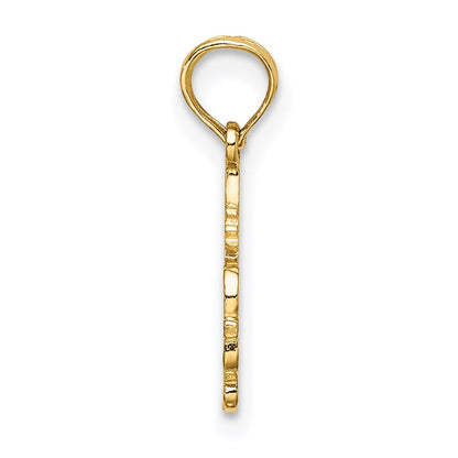 14K Gelbgold #1 Stylist Charm