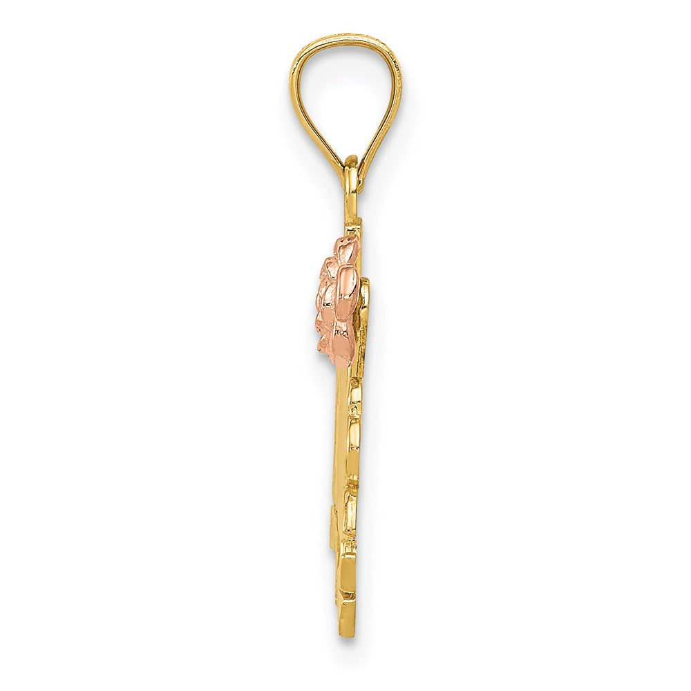 14K Bicolor Gelb und Roségold #1 Madre Anhänger