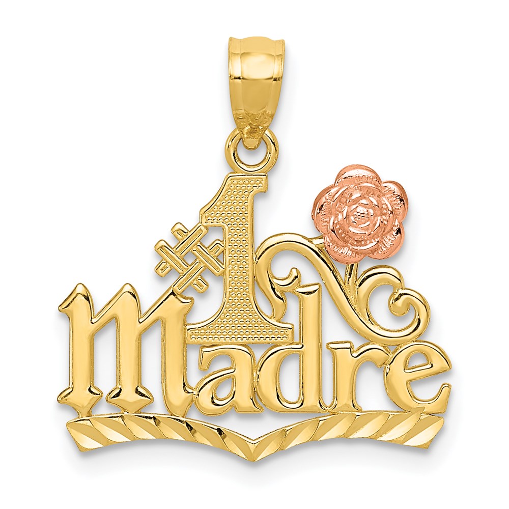 14K Bicolor Gelb und Roségold #1 Madre Anhänger