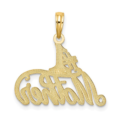 14K Gelbgold #1 Mutter Charm