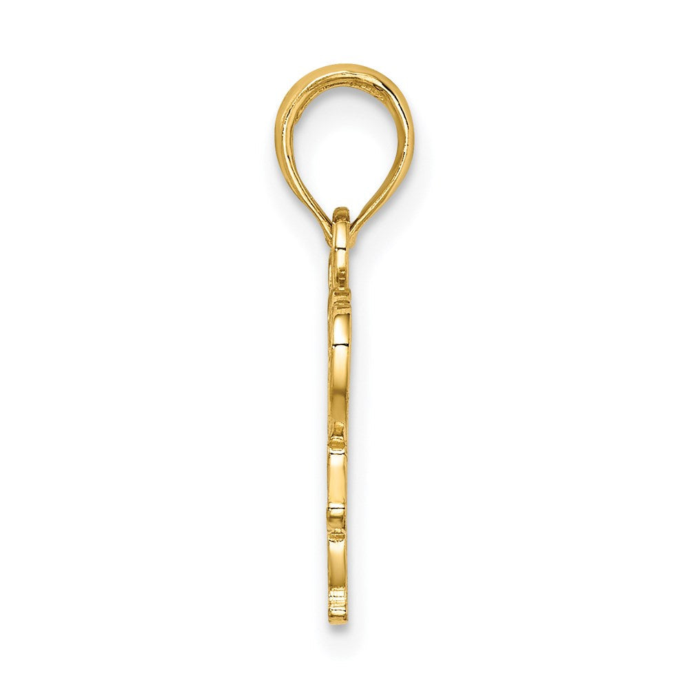 14K Gelbgold We Herz You Mama Charm