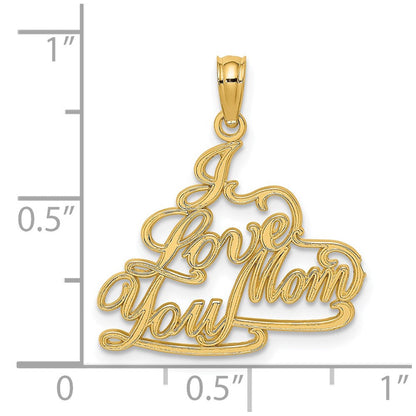 14K Gelbgold I Liebe You Mama Charm