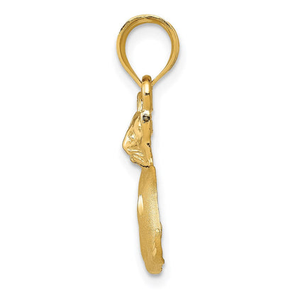 14K Gelbgold Katzen-Charm