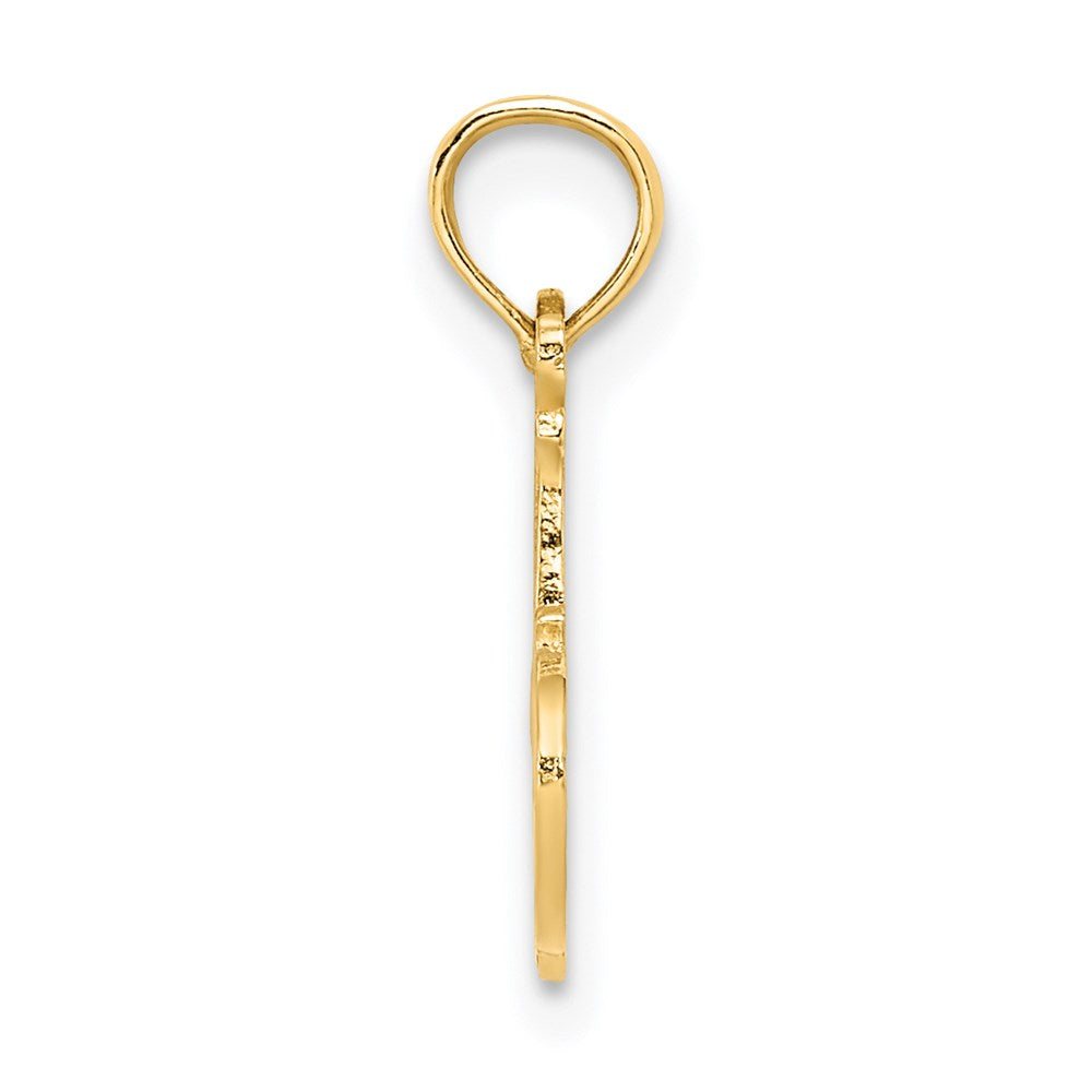 14K Gelbgold #1 Nichte Charm