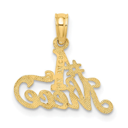14K Gelbgold #1 Nichte Charm