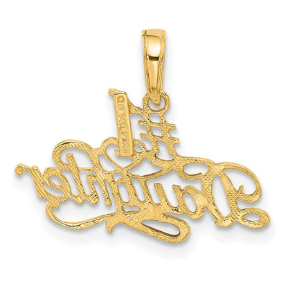 14K Gelbgold #1 Tochter Anhänger