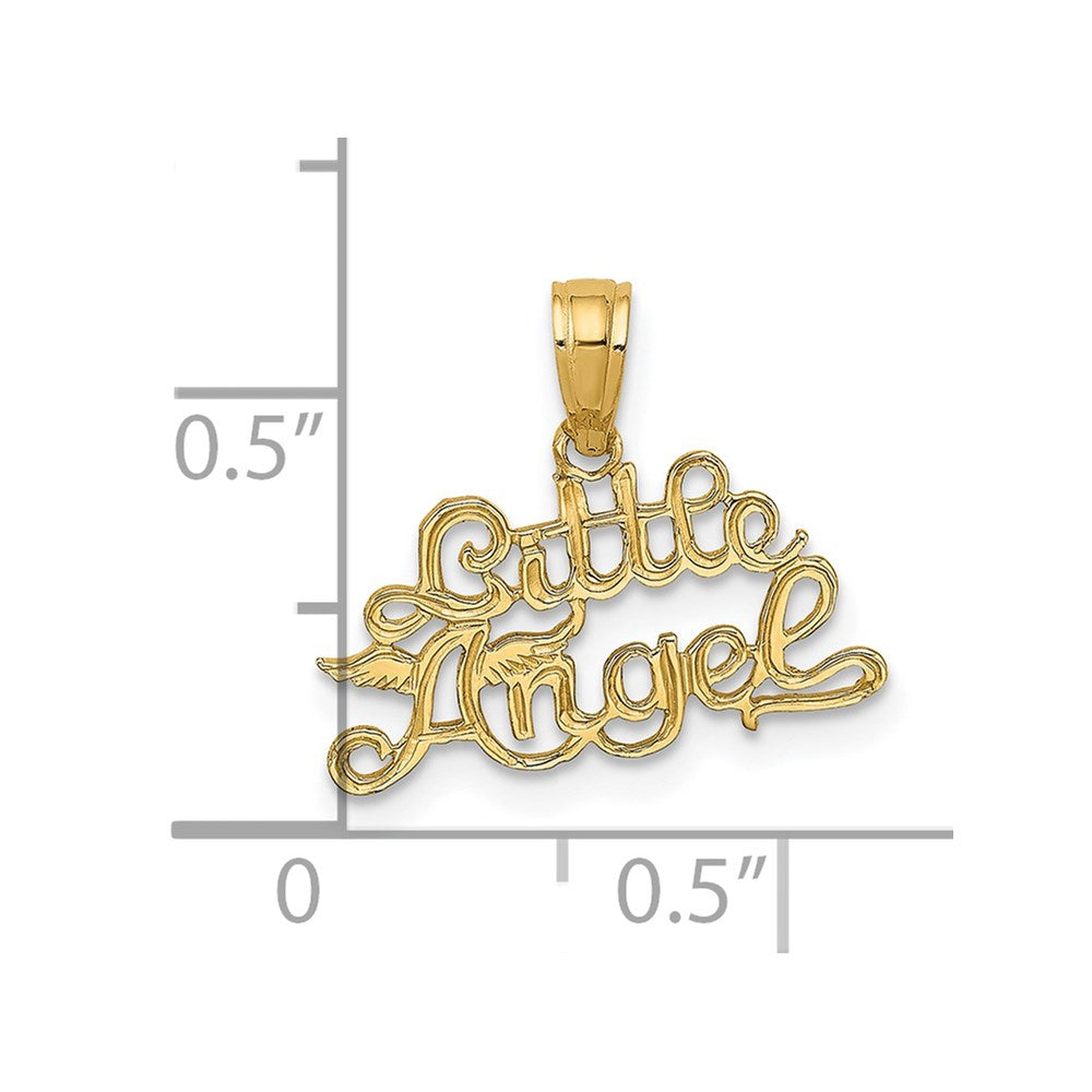14K Gelbgold Little Engel Charm