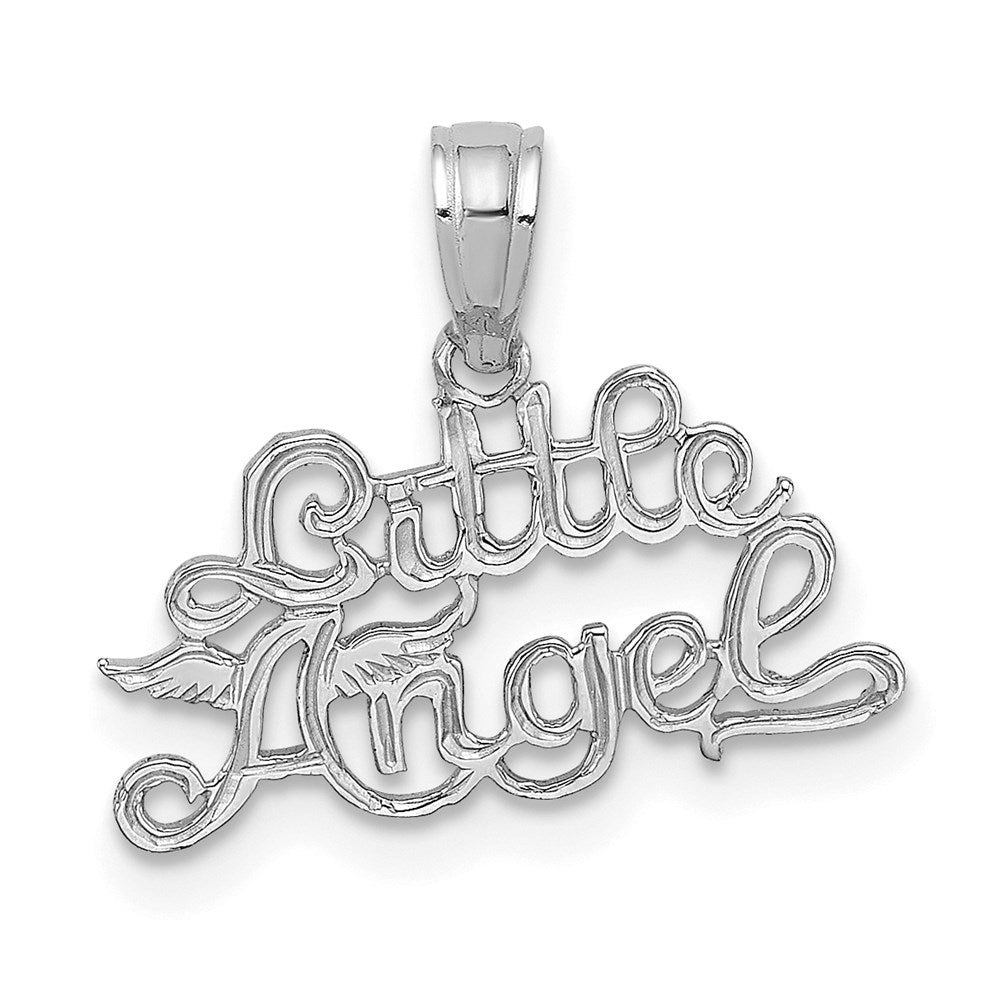 14K Weißgold Little Engel Anhänger