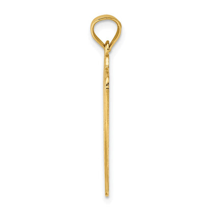 14K Gelbgold Charm „DAD OF THE YEAR" Plakette