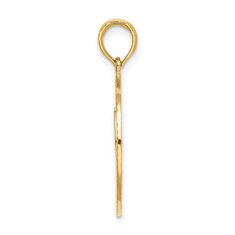 14K Gelbgold #1 Sohn Charm