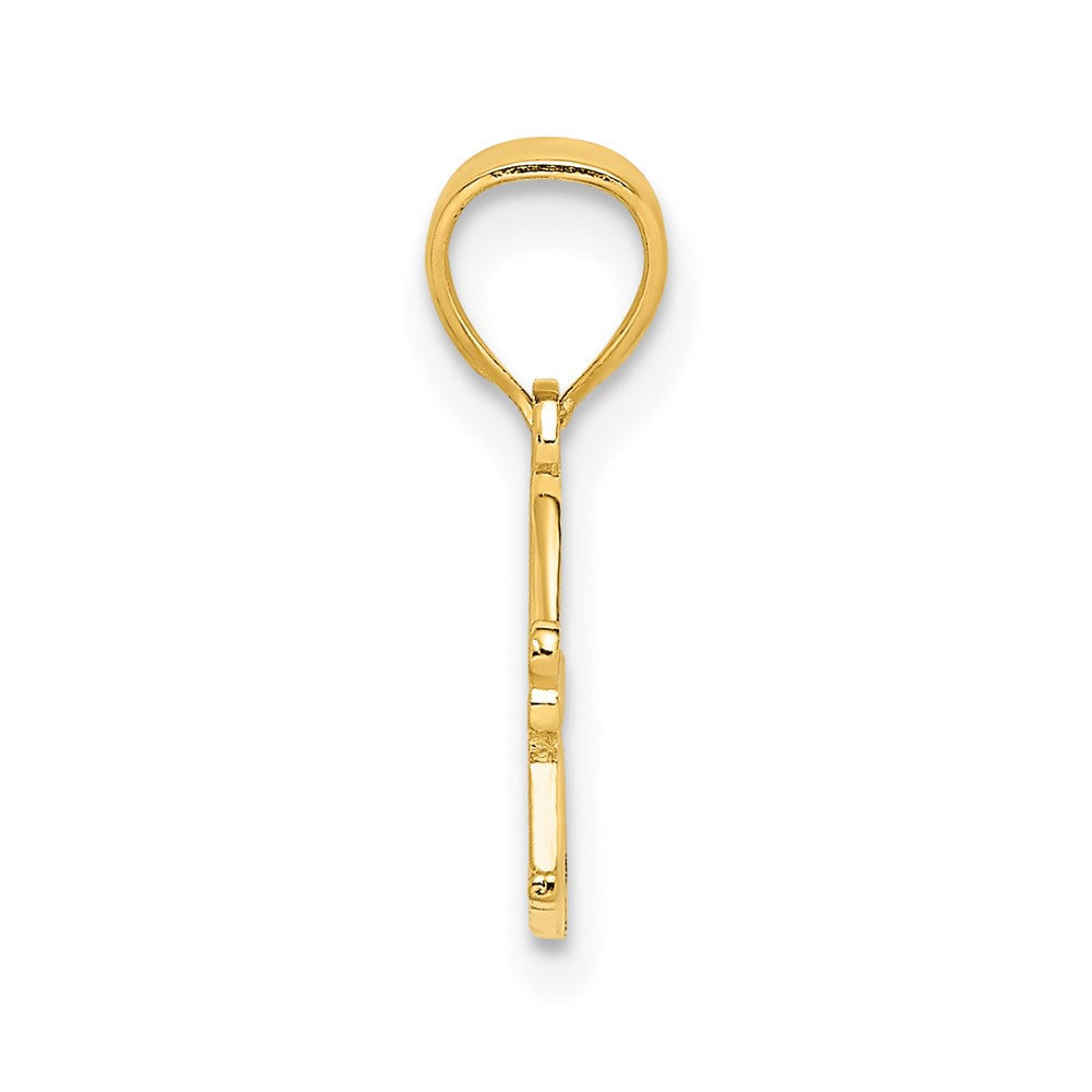 14K Gelbgold I Herz Opa Charm