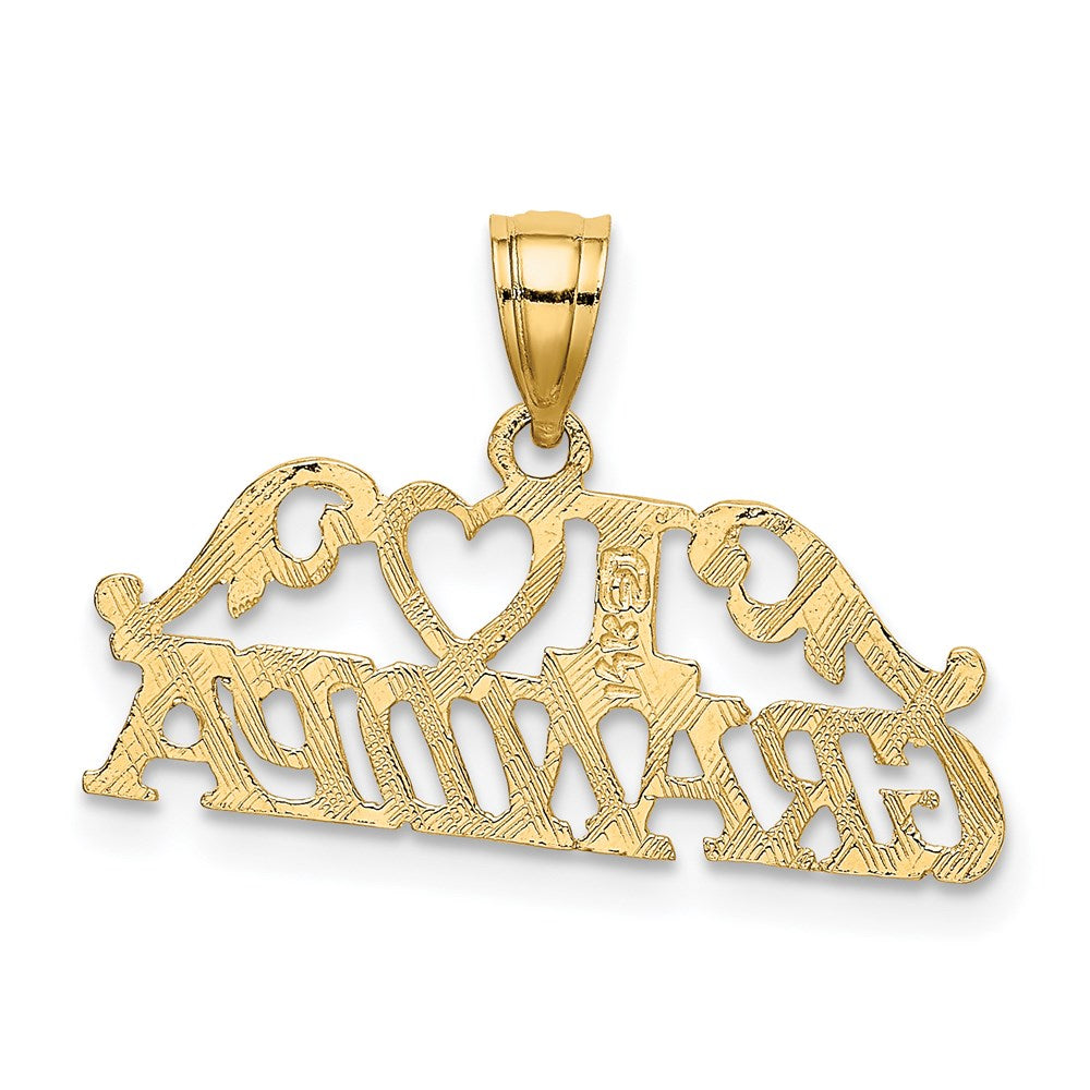 14K Gelbgold I Herz Opa Charm