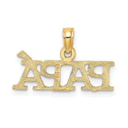 14K Gelbgold Papa Charm
