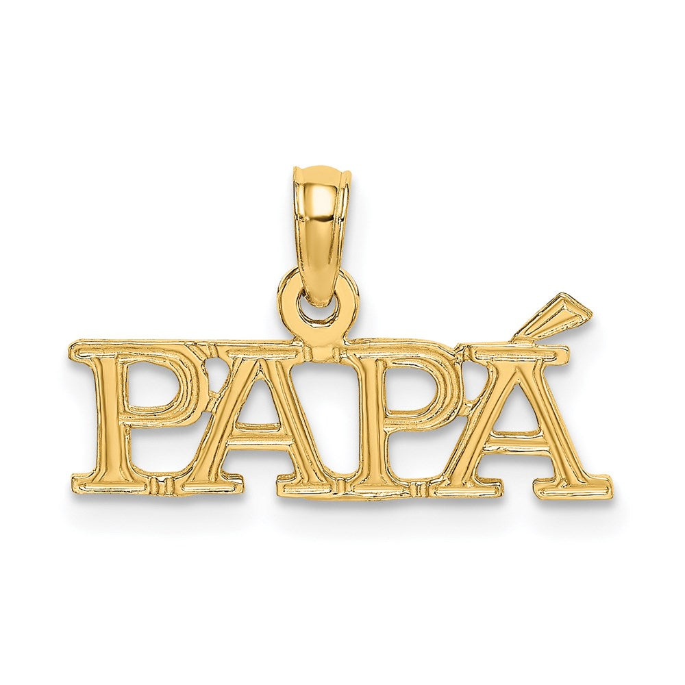 14K Gelbgold Papa Charm