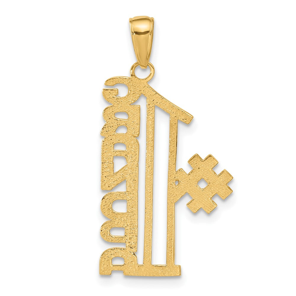 14K Gelbgold Anhänger „#1 GRANDPA