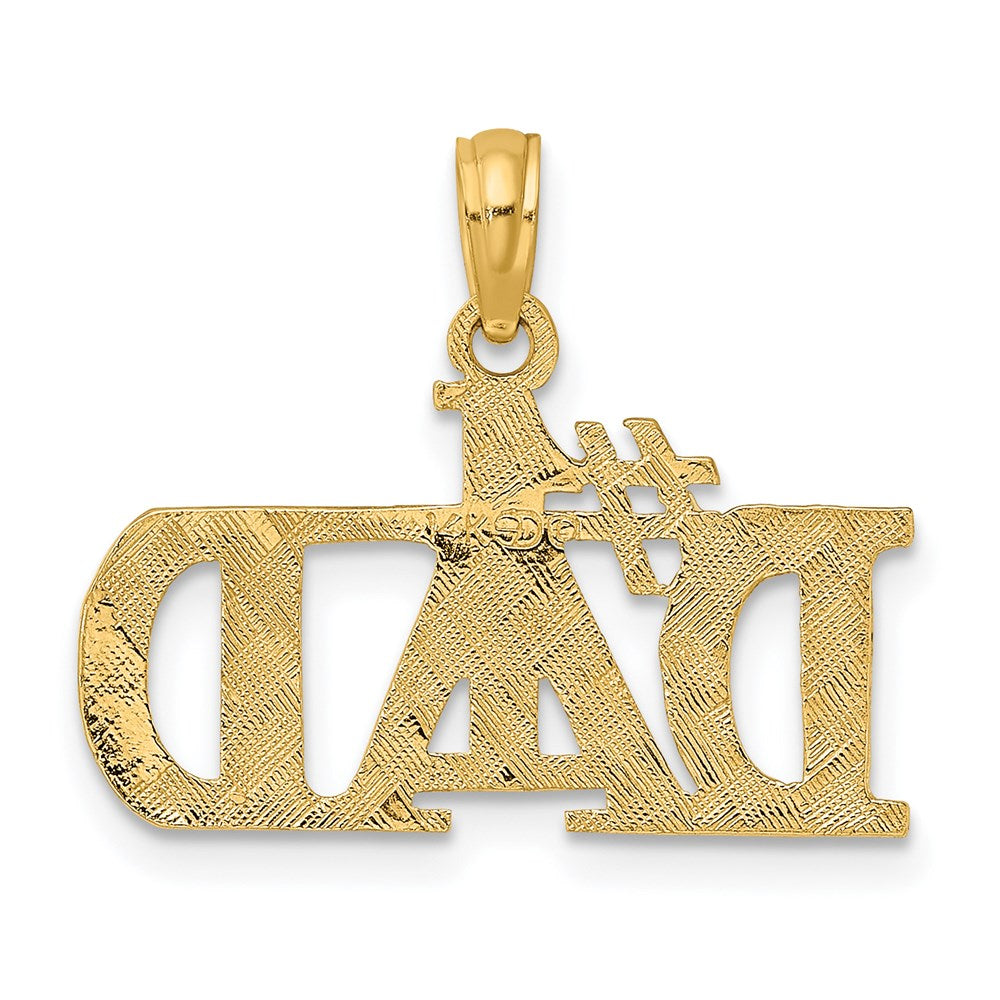 14K Gelbgold #1 Dad Charm