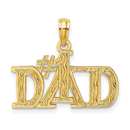14K Gelbgold #1 Dad Charm