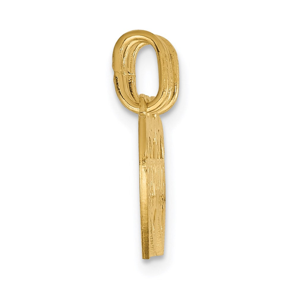 14K Gelbgold Dreifach Herz Diamantiert Beste Friends Break-apart Anhänger
