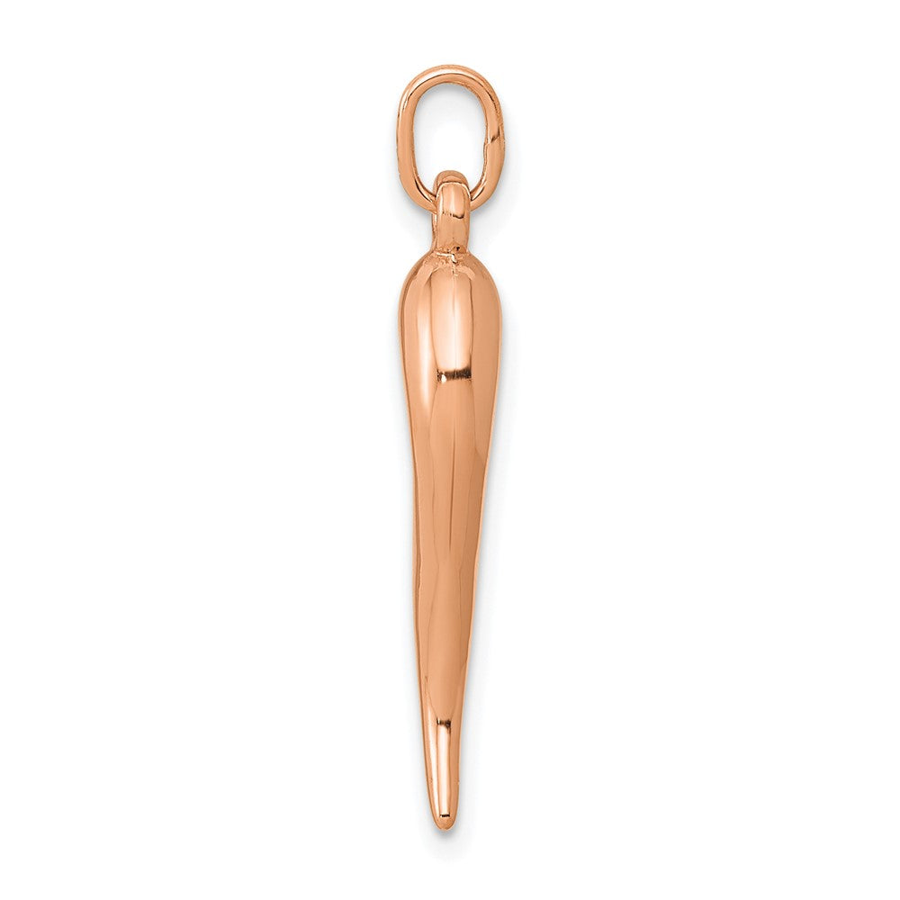 14K Roségold 3d Italienisch Horn Charm