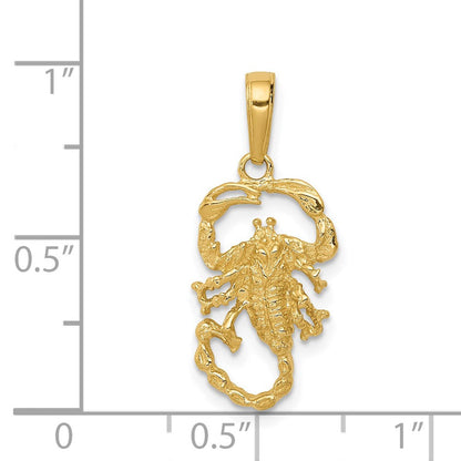 14K Gelbgold Scorpion Charm