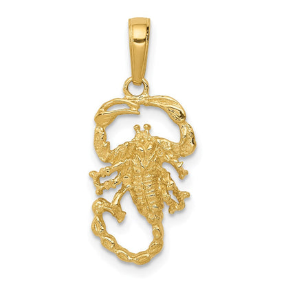 14K Gelbgold Scorpion Charm