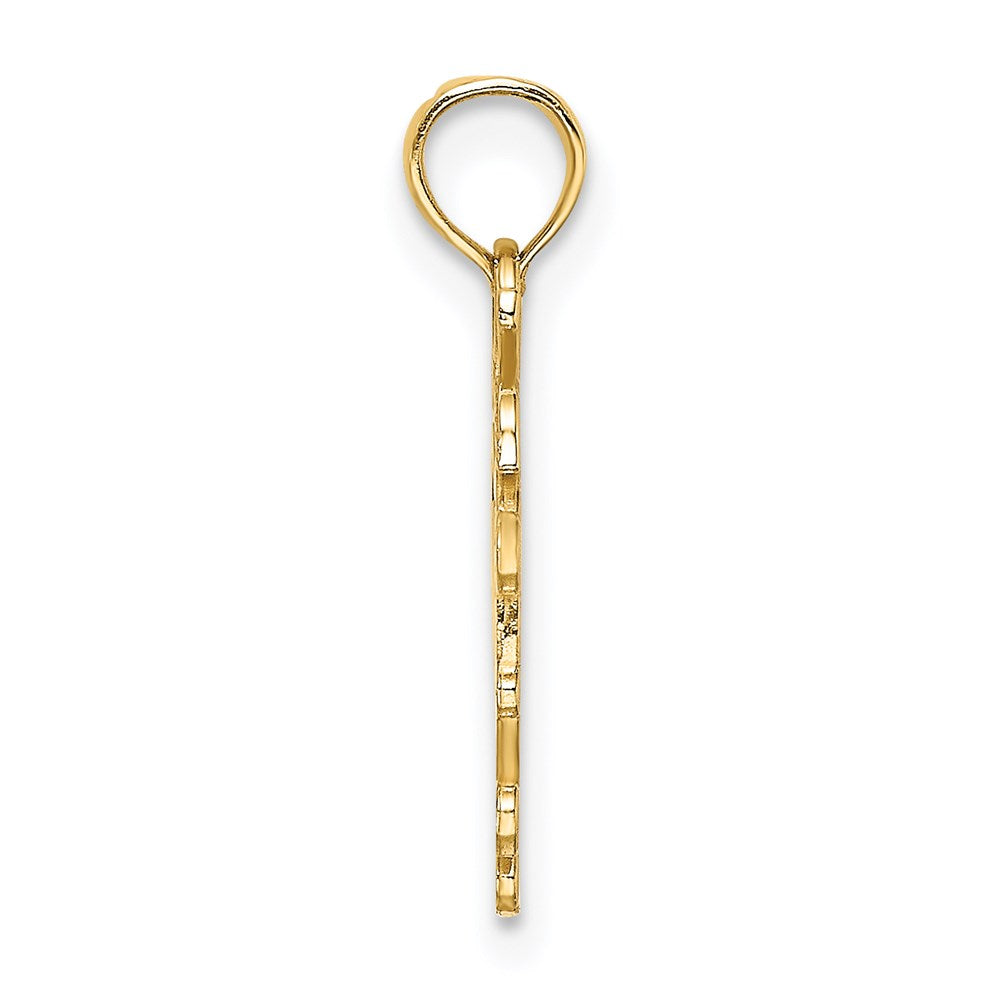 14K Gelbgold New York in Apple Ausgeschnitten Charm