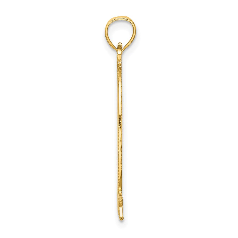 14K Gelbgold Ausgeschnitten New York mit Statue Of Liberty Charm
