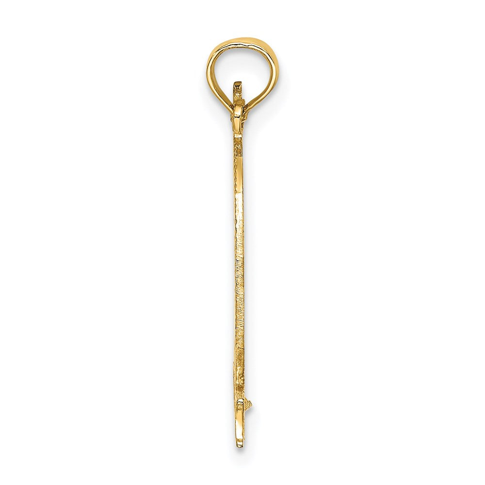 14K Gelbgold Ausgeschnitten New York mit Statue Of Liberty Charm
