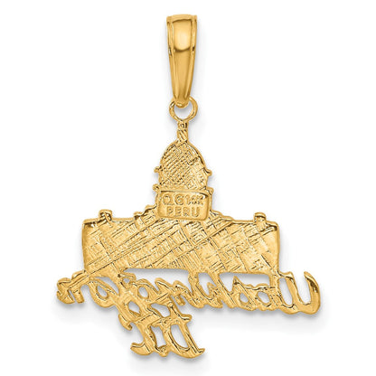 14K Gelbgold Anhänger "Kapitol Gebäude Washington D.C