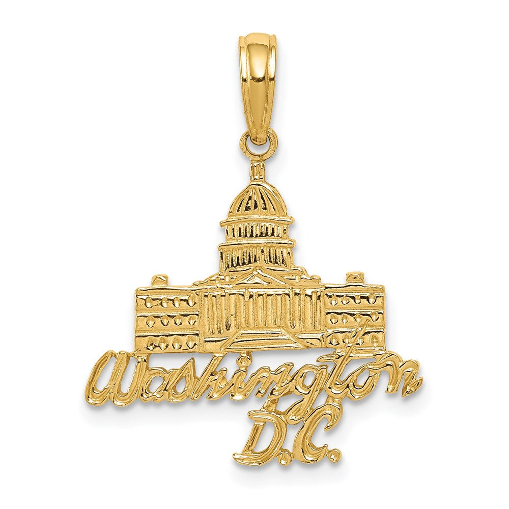 14K Gelbgold Anhänger "Kapitol Gebäude Washington D.C