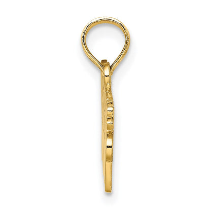 14K Gelbgold Police Officer Mama Charm