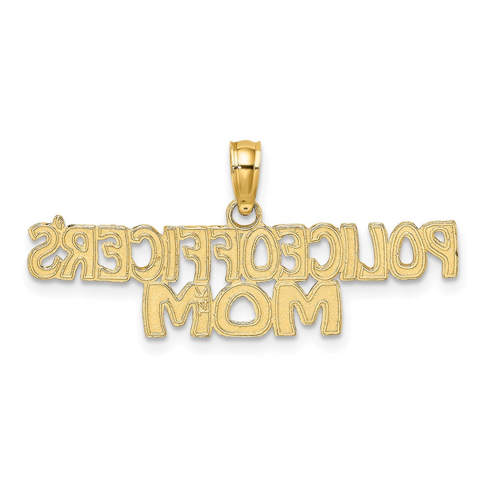 14K Gelbgold Police Officer Mama Charm