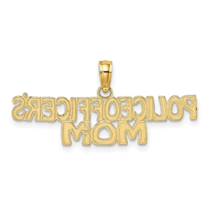 14K Gelbgold Police Officer Mama Charm