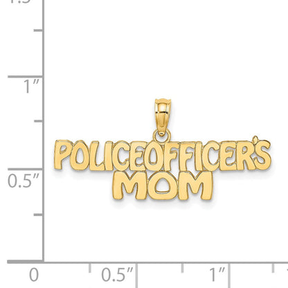 14K Gelbgold Police Officer Mama Charm