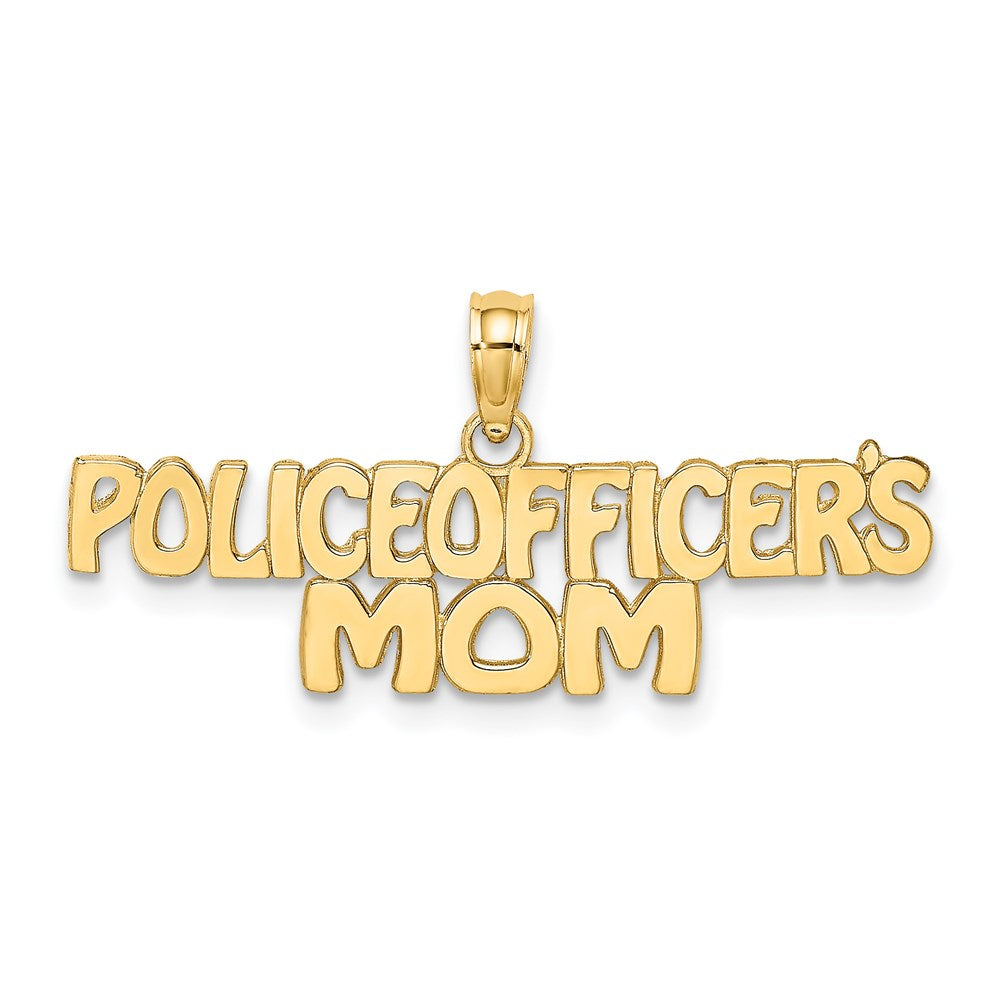 14K Gelbgold Police Officer Mama Charm