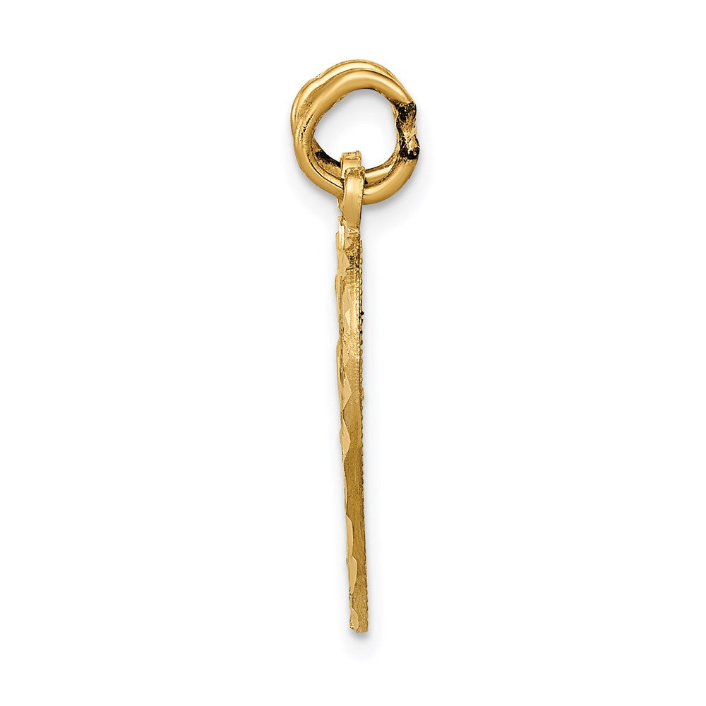14K Gelbgold Charm "FROM MY HEART DIRECT TO YOURS" zum Aufbrechen