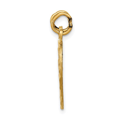 14K Gelbgold Charm "FROM MY HEART DIRECT TO YOURS" zum Aufbrechen