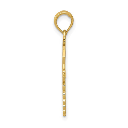 14K Gelbgold Caduceus mit Nurses Cap Anhänger
