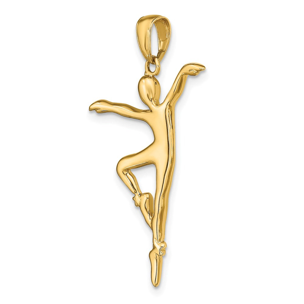 14K Gelbgold Ballerina-Anhänger