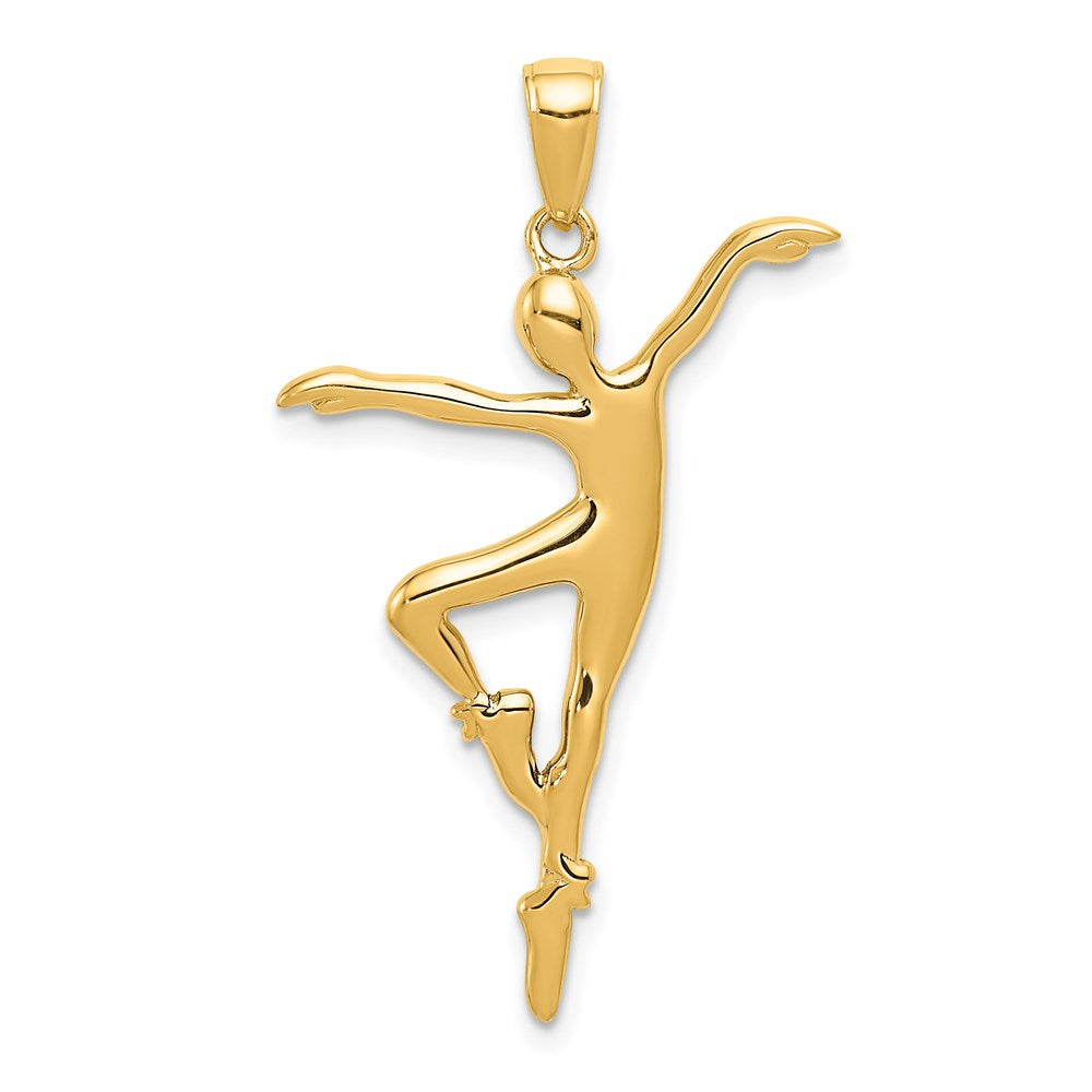 14K Gelbgold Ballerina-Anhänger