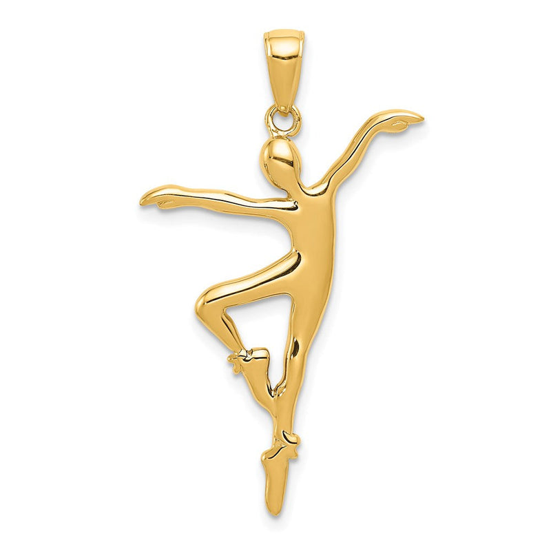 14K Gelbgold Ballerina-Anhänger