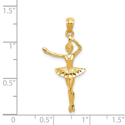 14K Gelbgold Ballerina Anhänger